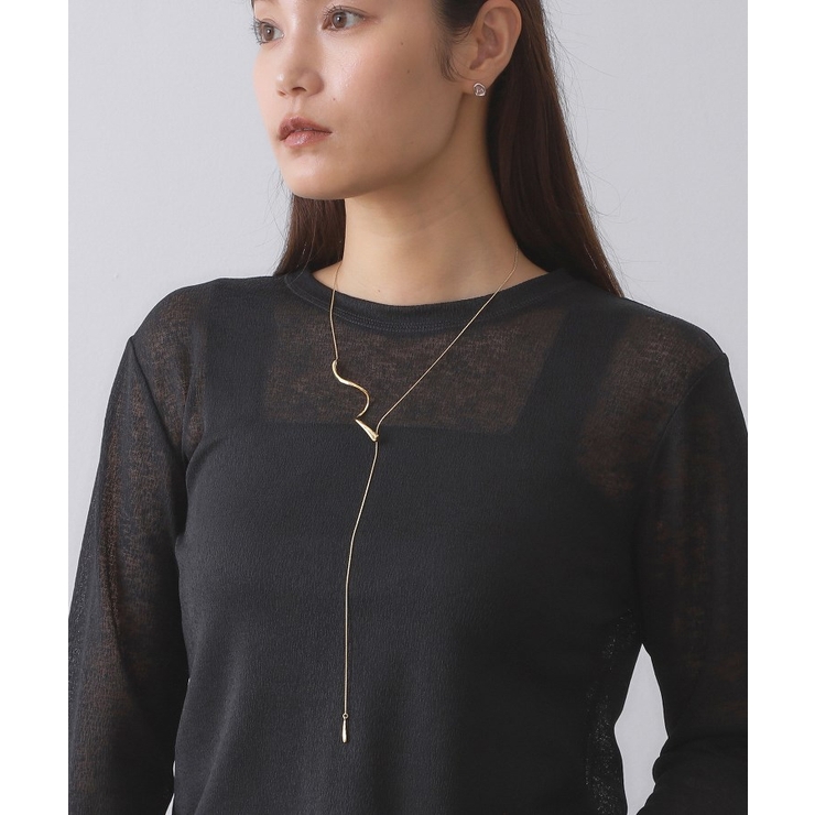 ひねりメタルバースライドネックレス | OPAQUE.CLIP | 詳細画像1 