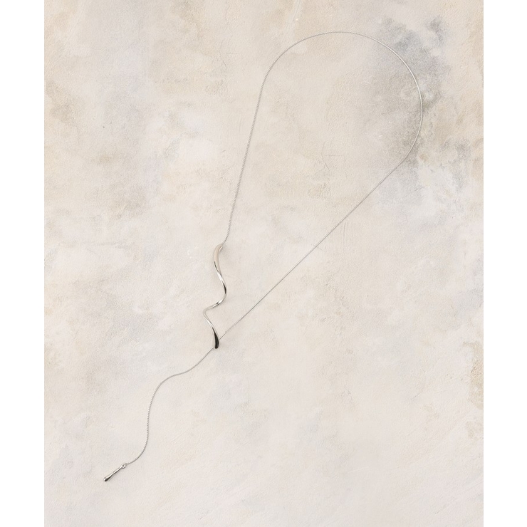 シルバー(006) | ひねりメタルバースライドネックレス | OPAQUE.CLIP