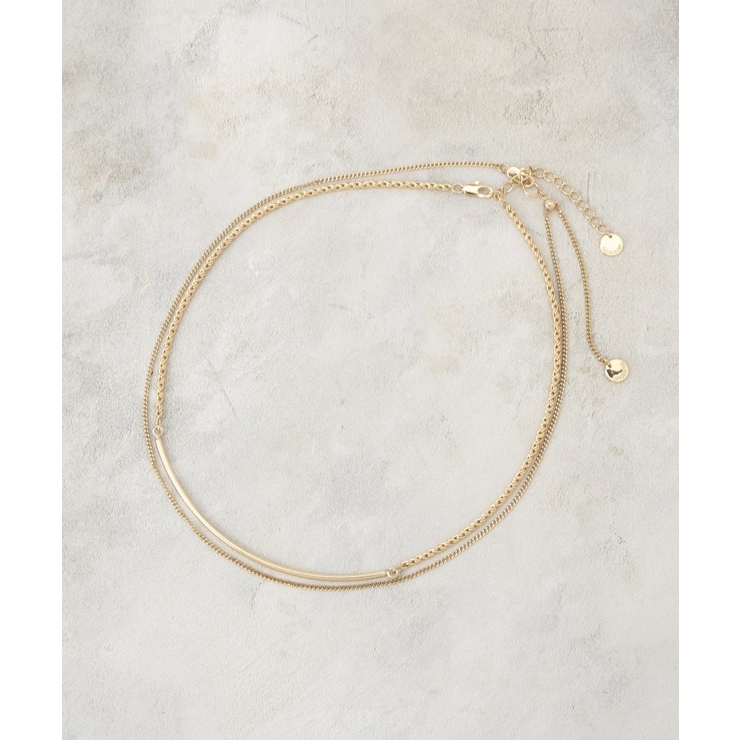 【2SET】チェーンバー2連ネックレス | OPAQUE.CLIP | 詳細画像3 