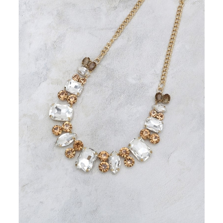 キラキラビジューショートネックレス | OPAQUE.CLIP | 詳細画像2 