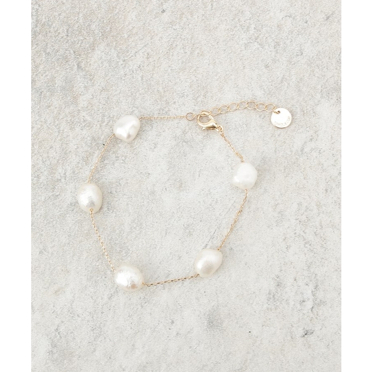 ゴールド(007) | 淡水パールブレスレット | OPAQUE.CLIP