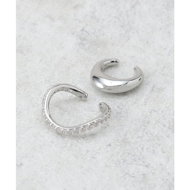 シルバー(006) | ビジュー メタル セットイヤーカフ | OPAQUE.CLIP