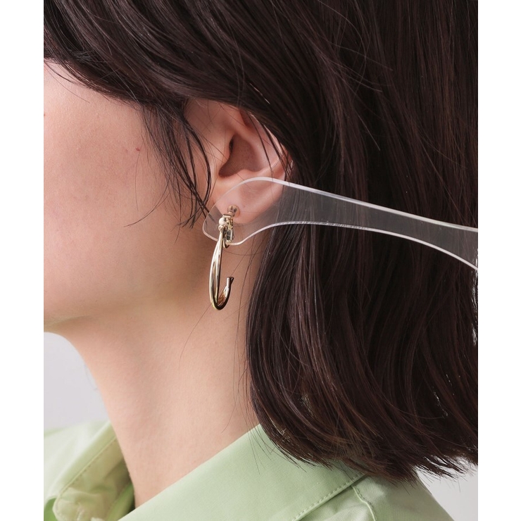 フープ風ビッグメタルイヤリング | OPAQUE.CLIP | 詳細画像5 