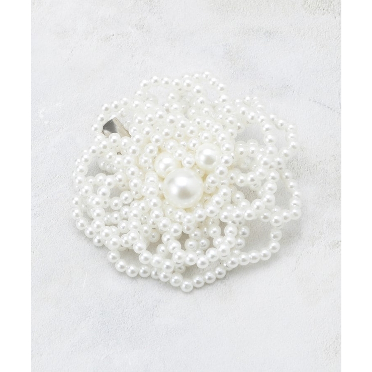 フェイクパールフラワーコサージュ | OPAQUE.CLIP | 詳細画像2 