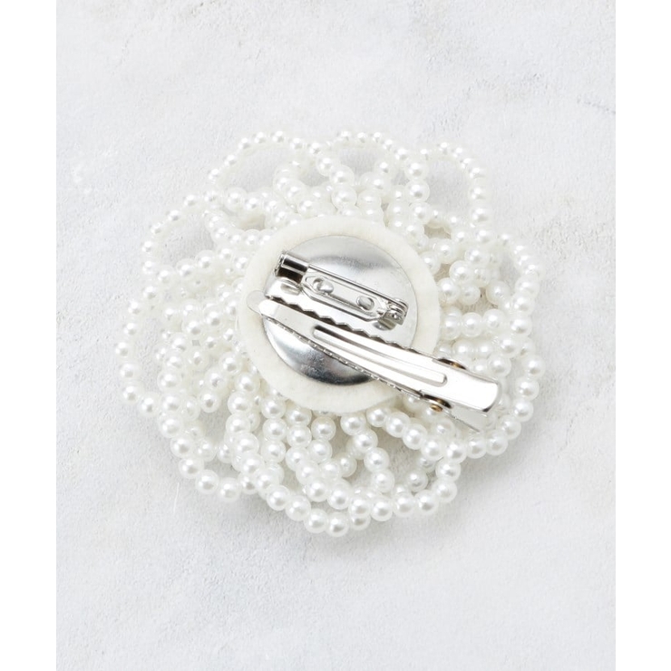 フェイクパールフラワーコサージュ | OPAQUE.CLIP | 詳細画像3 