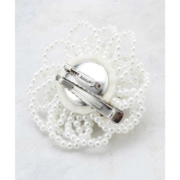 フェイクパールフラワーコサージュ | OPAQUE.CLIP | 詳細画像4 
