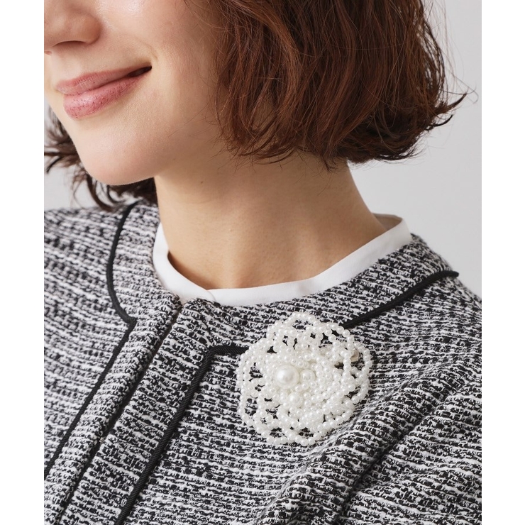 フェイクパールフラワーコサージュ | OPAQUE.CLIP | 詳細画像6 