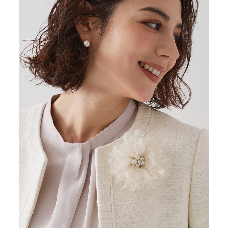 オーガンジーフラワーコサージュ | OPAQUE.CLIP | 詳細画像6 