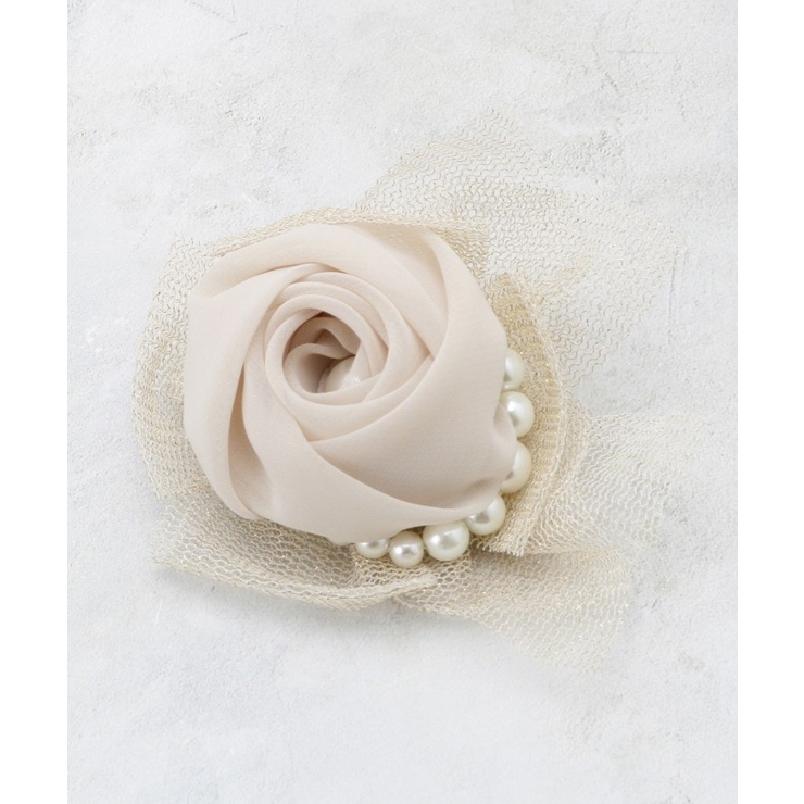 ラメチュールシフォン×フェイクパールコサージュ | OPAQUE.CLIP | 詳細画像2 