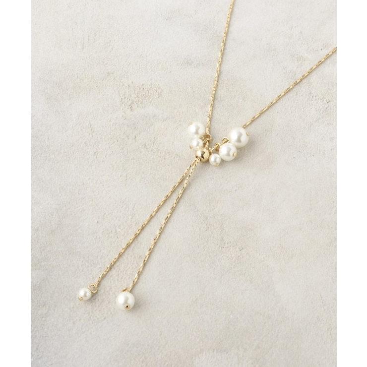 2WAYフェイクパールスライドネックレス | OPAQUE.CLIP | 詳細画像6 