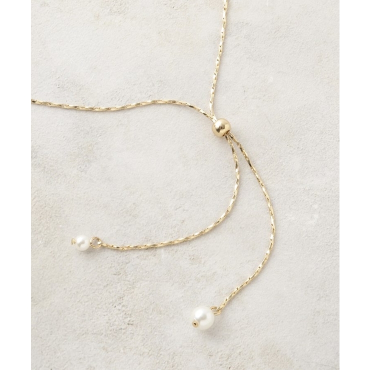 2WAYフェイクパールスライドネックレス | OPAQUE.CLIP | 詳細画像4 