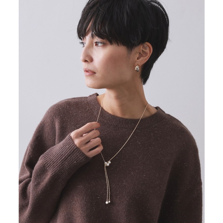 2WAYフェイクパールスライドネックレス | OPAQUE.CLIP | 詳細画像8 