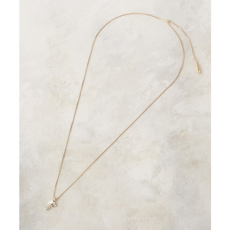 ゴールド(007) | ビジュー付きスライドネックレス | OPAQUE.CLIP