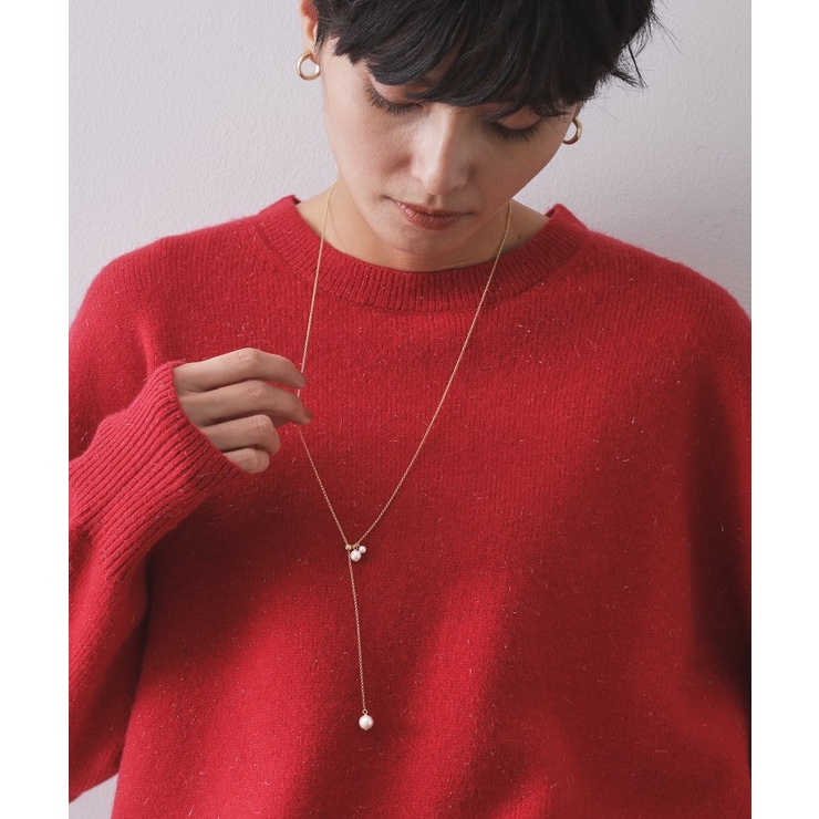 フェイクパールスライドネックレス | OPAQUE.CLIP | 詳細画像5 