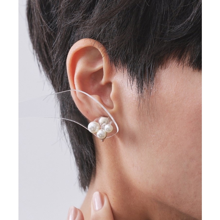 3フェイクパールイヤリング | OPAQUE.CLIP | 詳細画像5 