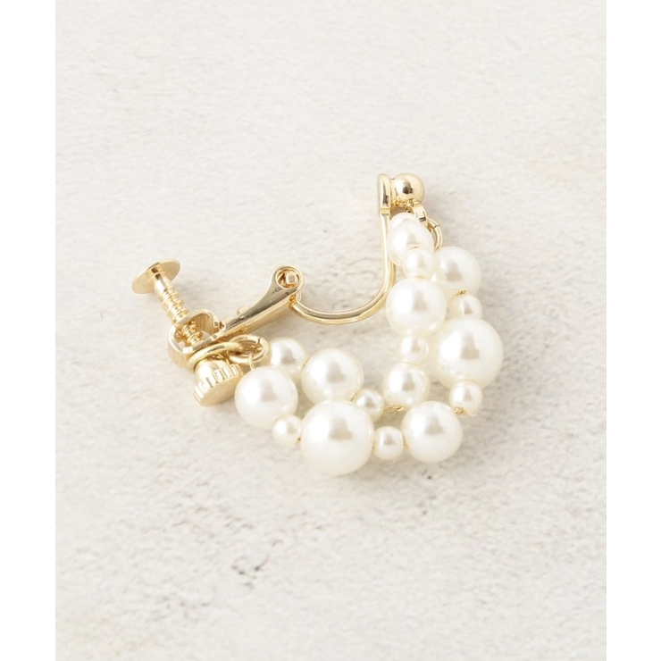 フェイクパールリングイヤリング | OPAQUE.CLIP | 詳細画像3 