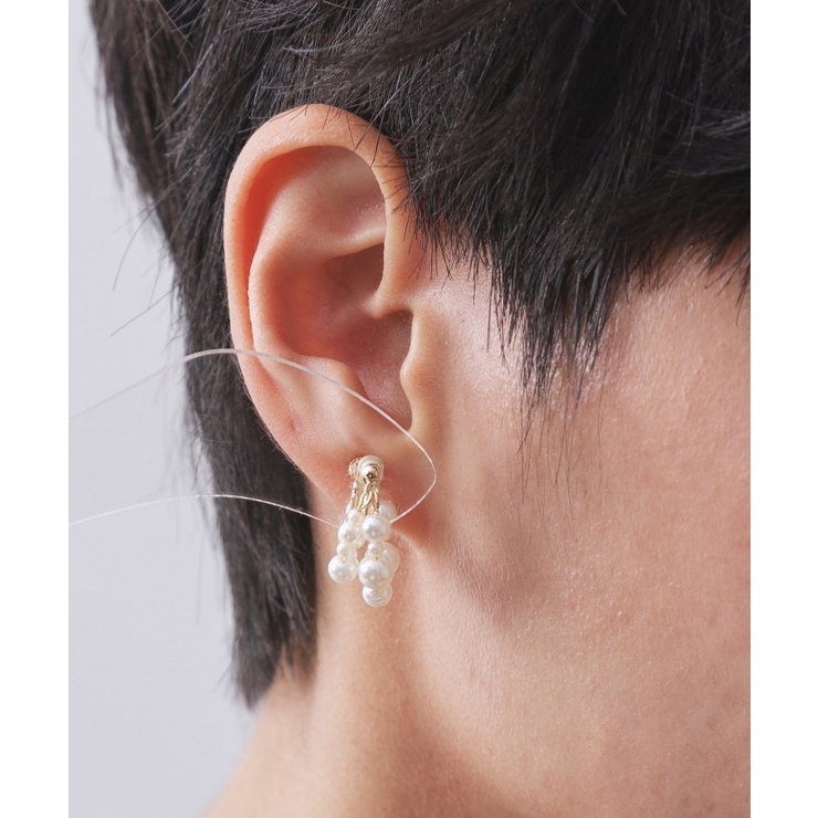 フェイクパールリングイヤリング | OPAQUE.CLIP | 詳細画像4 