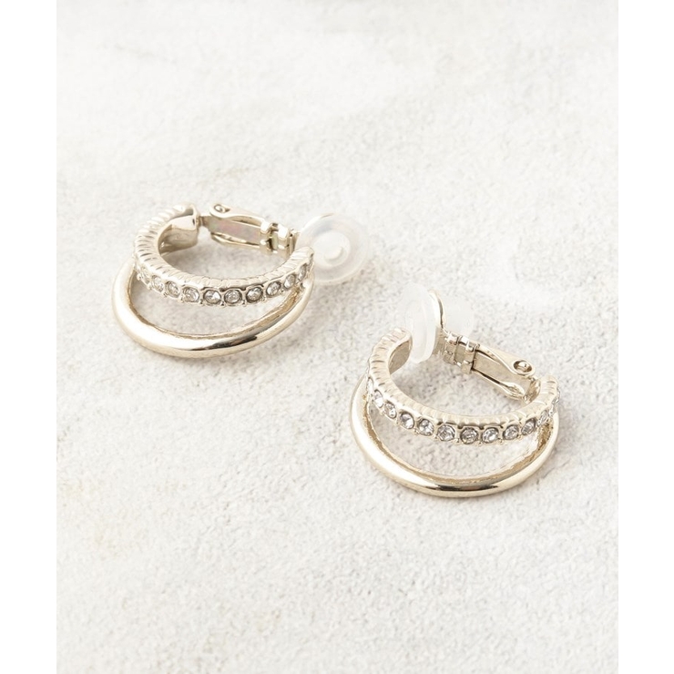 ダブルビジューイヤリング | OPAQUE.CLIP | 詳細画像1 