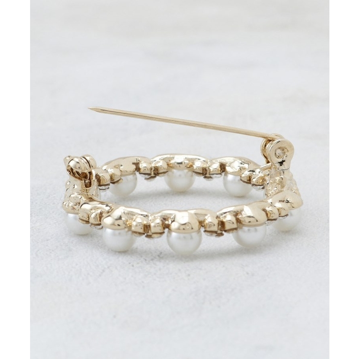 フェイクパール／ビジューサークルブローチ | OPAQUE.CLIP | 詳細画像3 