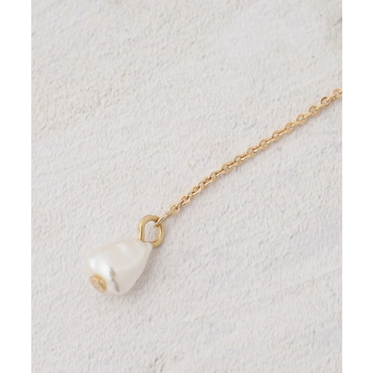 3連パール調ビーズデザインネックレス | OPAQUE.CLIP | 詳細画像5 