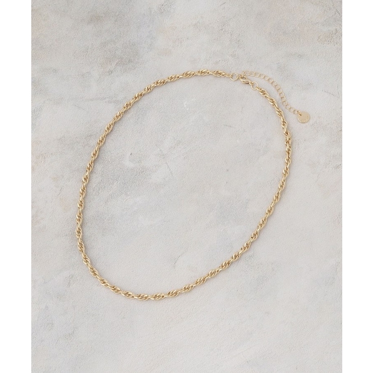 ゴールド(007) | ねじれチェーンネックレス | OPAQUE.CLIP