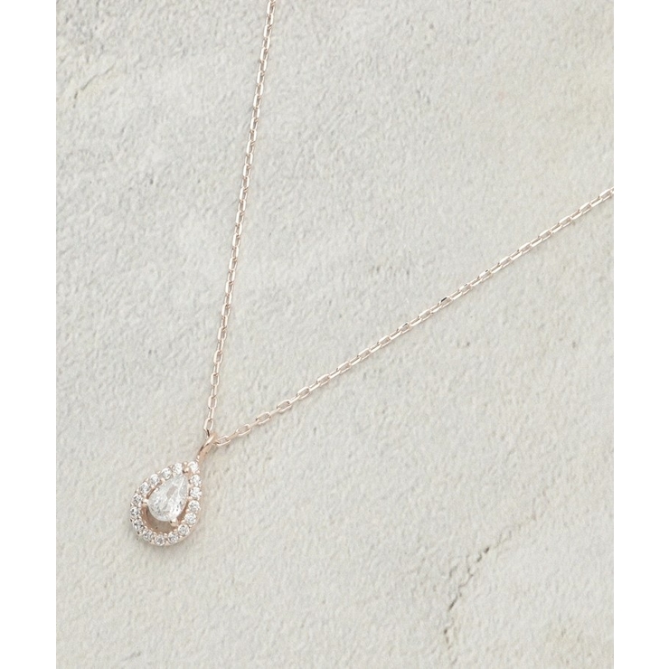 ピンクゴールド(005) | ミニビジューしずくデザイン ネックレス | OPAQUE.CLIP