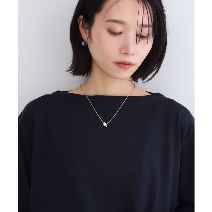 フェイクパール×ミニビジューショートネックレス | OPAQUE.CLIP | 詳細画像5 