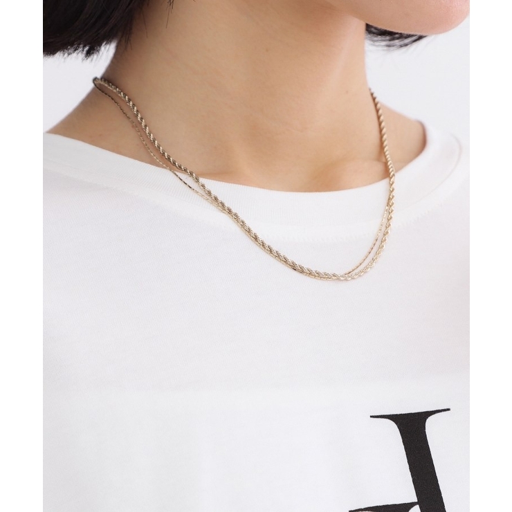 細チェーン2連ネックレス | OPAQUE.CLIP | 詳細画像1 