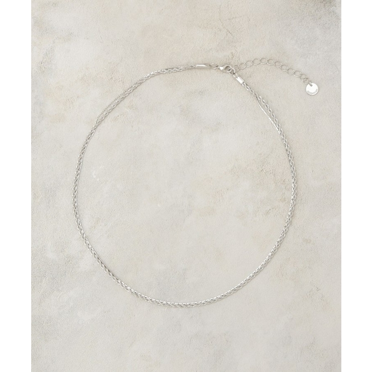 シルバー(006) | 細チェーン2連ネックレス | OPAQUE.CLIP