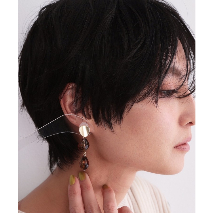 メタル×アクリルビーズ イヤリング | OPAQUE.CLIP | 詳細画像5 