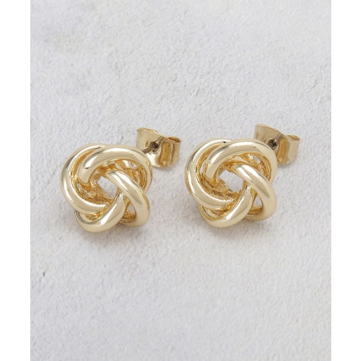 オーバルクロスデザインメタルピアス | OPAQUE.CLIP | 詳細画像1 