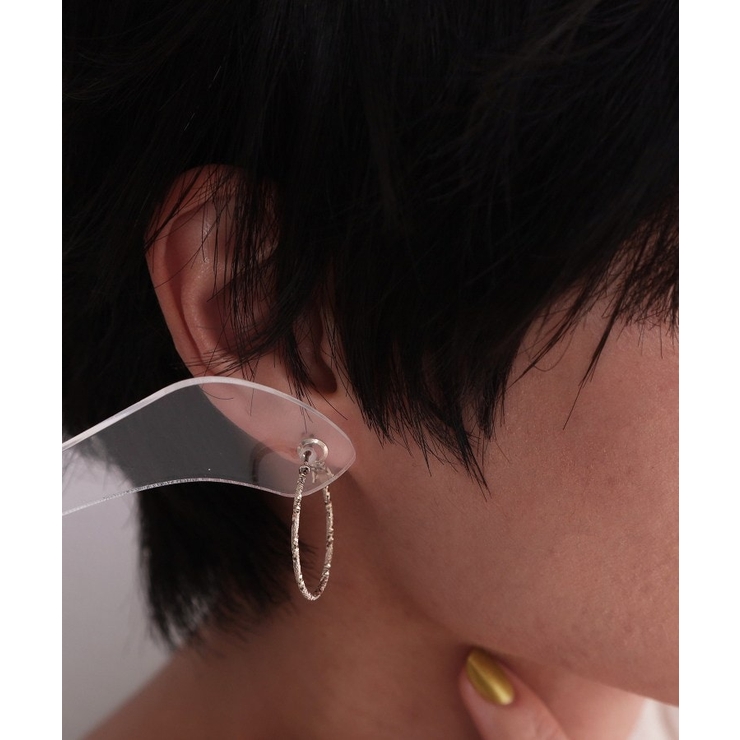 表面デザイン フープピアス | OPAQUE.CLIP | 詳細画像6 