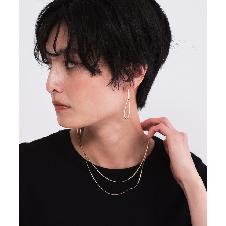 2連デザインチェーンショートネックレス | OPAQUE.CLIP | 詳細画像5 