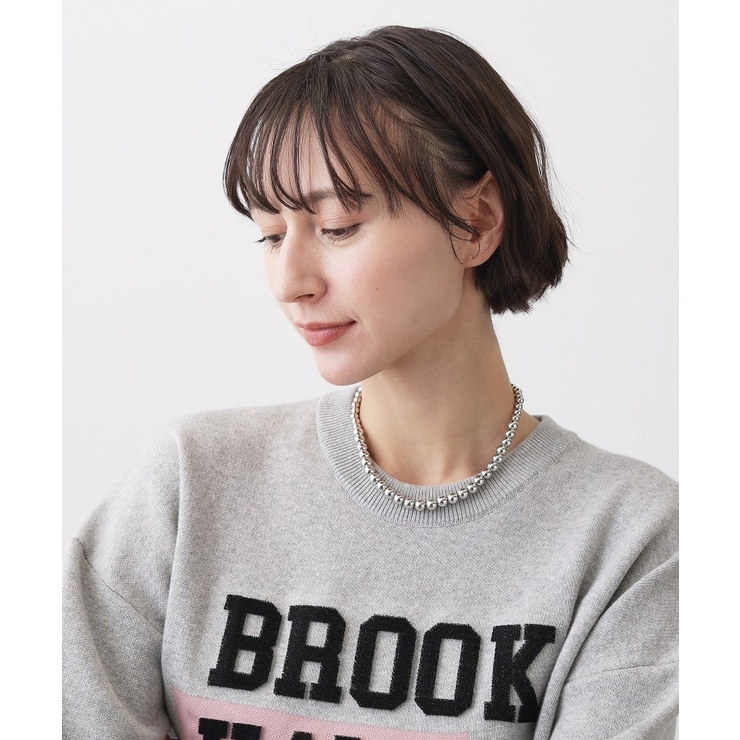 シルバービーズショートネックレス | Dessin | 詳細画像5 