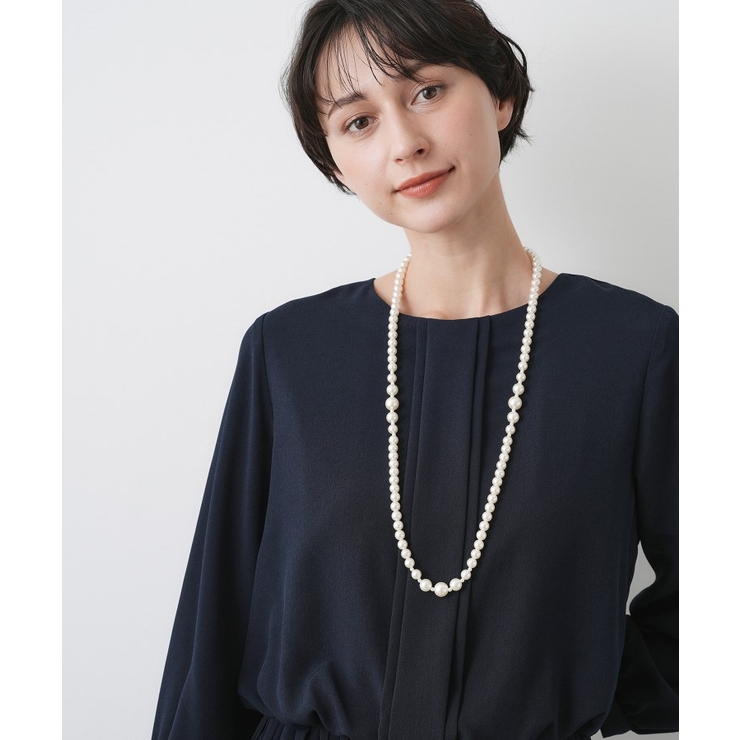 【入卒/セレモニー】パール調ロングネックレス | Dessin | 詳細画像5 