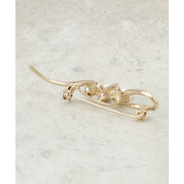 【入卒/セレモニー】ツイストパール調ブローチ | Dessin | 詳細画像2 