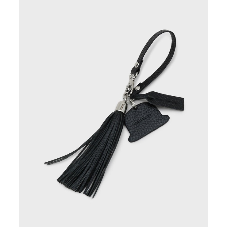 ブラック(019) | 【シュリンクレザー】ボーラーハットタッセルチャーム | TAKEO KIKUCHI