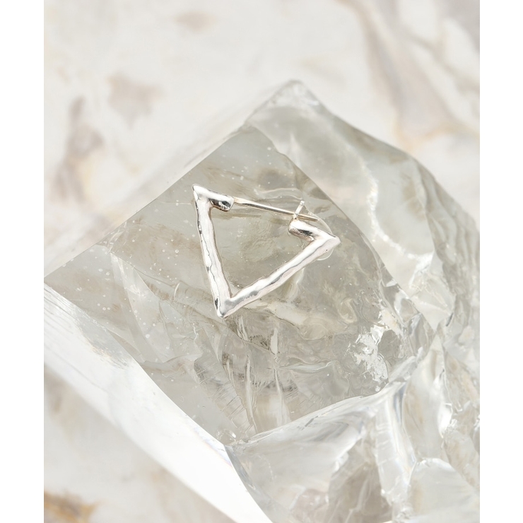 シルバー(006) | 【MADE IN JAPAN】トライアングルフープシルバーピアス | TAKEO KIKUCHI