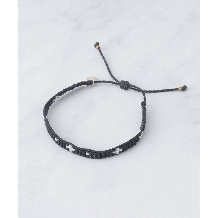 ブラック(019) | Cruz Grass Beads Bracelet | TAKEO KIKUCHI