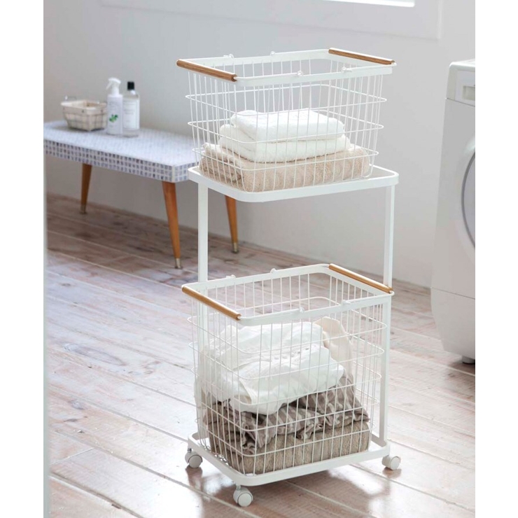Tosca トスカ ランドリーワゴン 2段 Wh フレームのみ 品番 Wrdw 212 Kitchen Store トゥワントゥキッチンストア のレディースファッション通販 Shoplist ショップリスト
