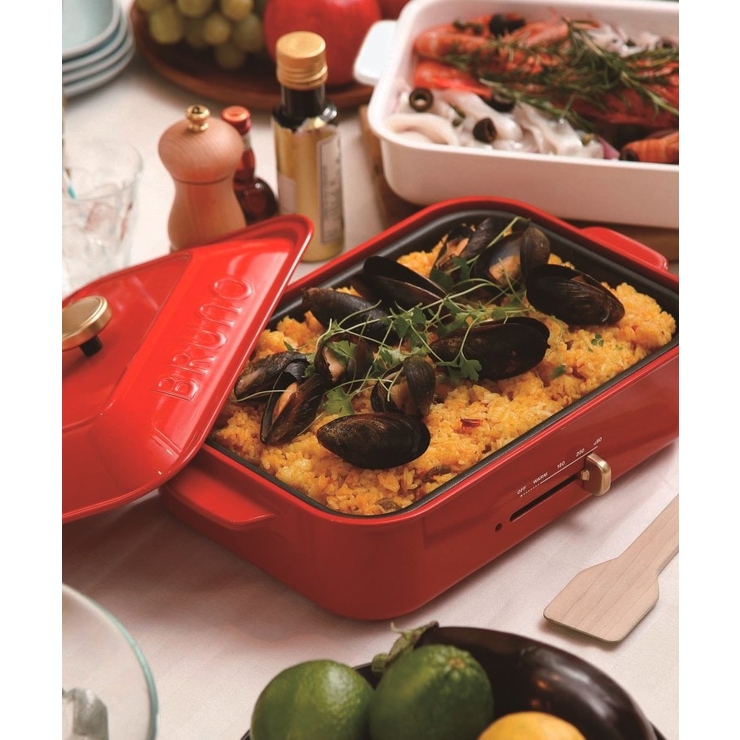 レッド(879) | コンパクトホットプレート RD ＜BRUNO ブルーノ＞ | 212 KITCHEN STORE