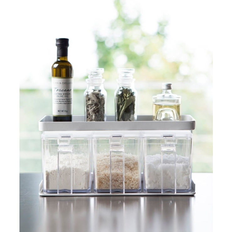 調味料ストッカーラックワイド WH 山崎実業 ＜tower タワー＞ | 212 KITCHEN STORE | 詳細画像4 