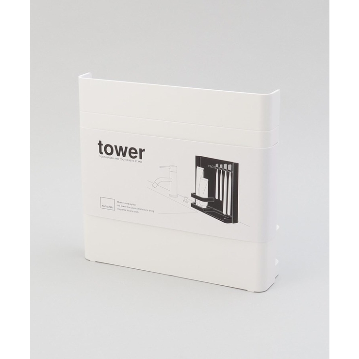 目隠し歯ブラシ＆チューブスタンド WH 山崎実業 ＜tower タワー＞ | 212 KITCHEN STORE | 詳細画像6 