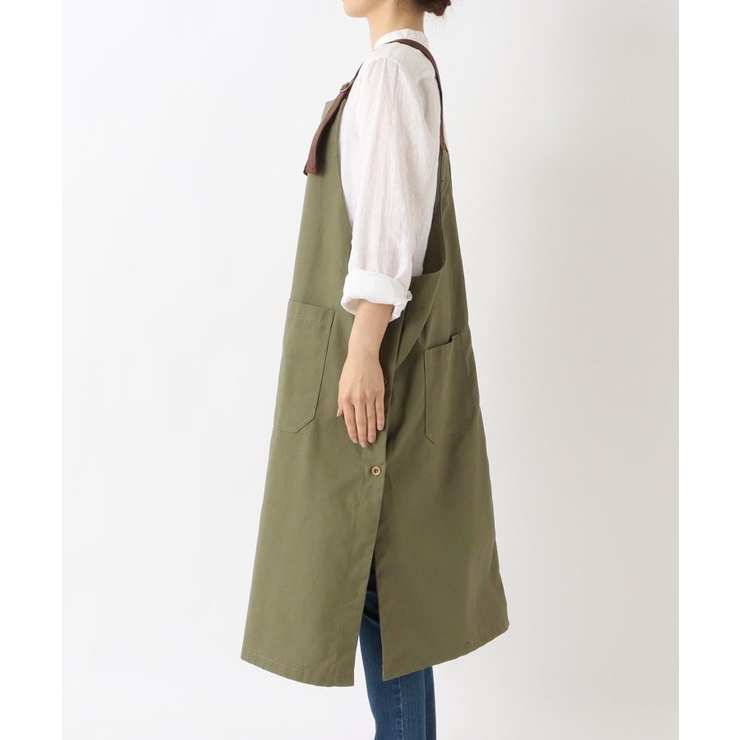 カバーオールロングエプロン カーキ ＜FABORI ファボリ＞ | 212 KITCHEN STORE | 詳細画像2 