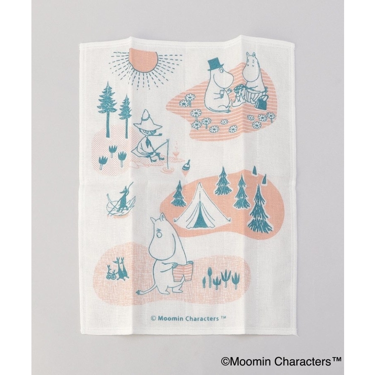 新品 ムーミン生地 ＜MOOMIN キャンプ （かや生地ふきんプート シャンプー