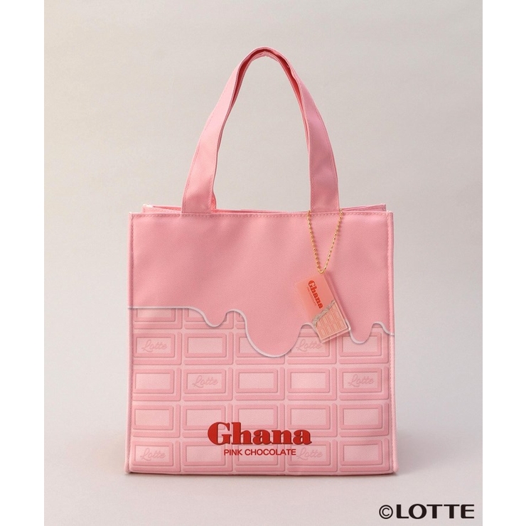 チャーム付きミニランチバッグ ガーナピンクチョコレート[品番