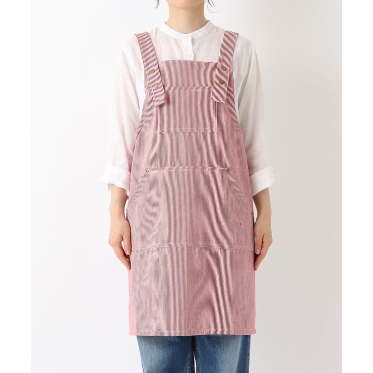 ヒッコリーストライプエプロン M RD ＜212Kオリジナル＞ | 212 KITCHEN STORE | 詳細画像1 