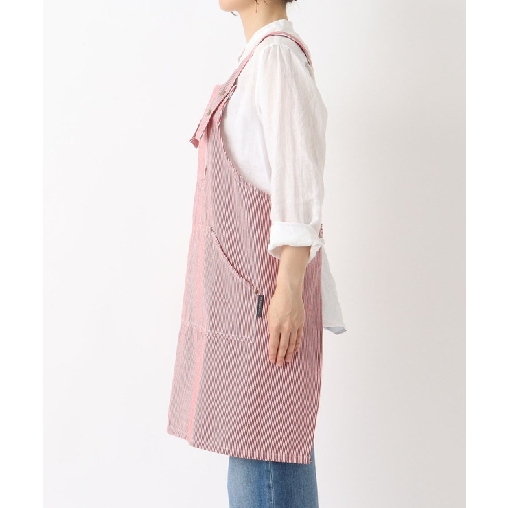 ヒッコリーストライプエプロン M RD ＜212Kオリジナル＞ | 212 KITCHEN STORE | 詳細画像2 