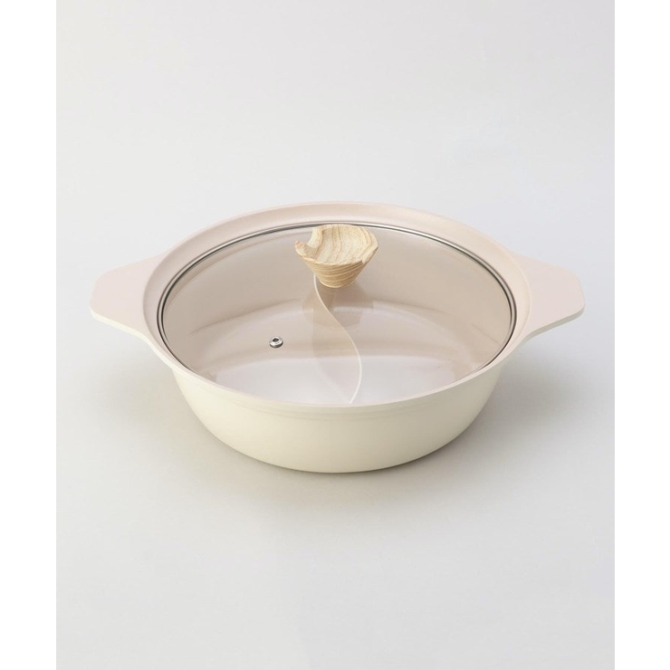 フィオーレ セラミック加工IH対応ガラス蓋付二食鍋26cm | 212 KITCHEN STORE | 詳細画像1 