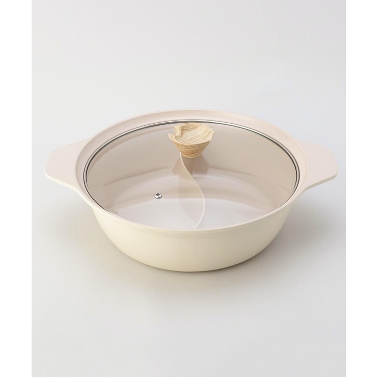 フィオーレ セラミック加工IH対応ガラス蓋付二食鍋28cm | 212 KITCHEN STORE | 詳細画像1 